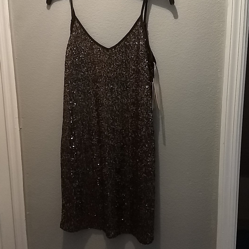 NWT Sexy Holiday Sparkly Dress Velvet Illusion